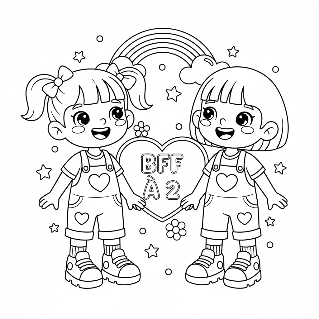 Coloriage coloriage bff a 2 1