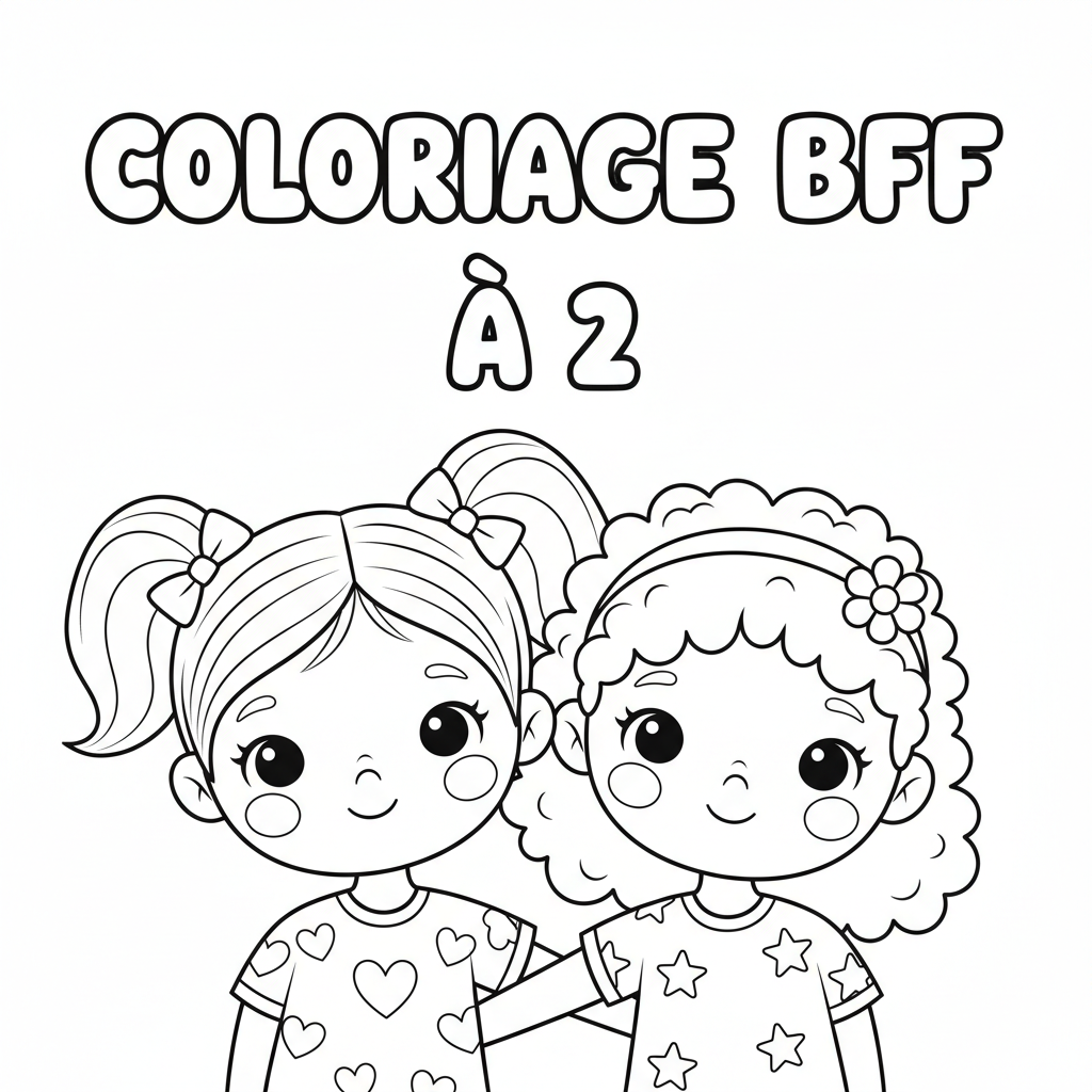Coloriage coloriage bff à 2 4