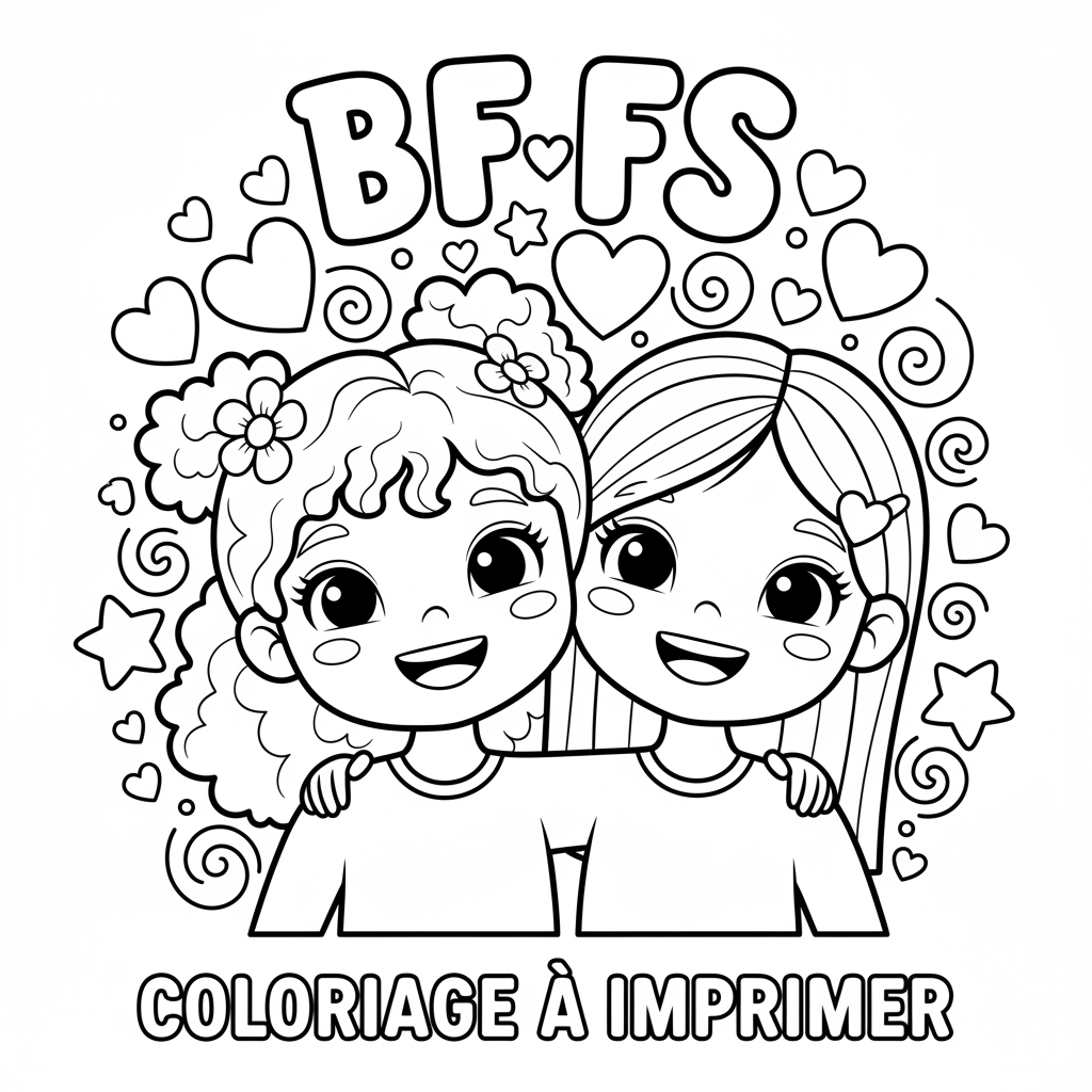 Coloriage coloriage bff a 2 a imprimer 4