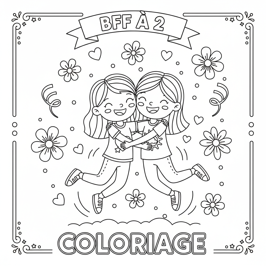 Coloriage coloriage bff a 2 a imprimer 5