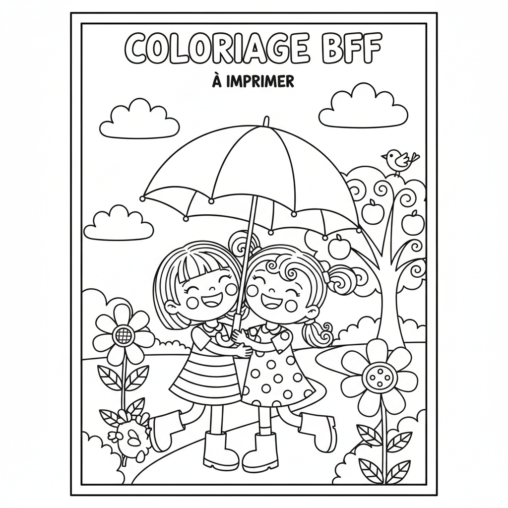 Coloriage coloriage bff à imprimer 3