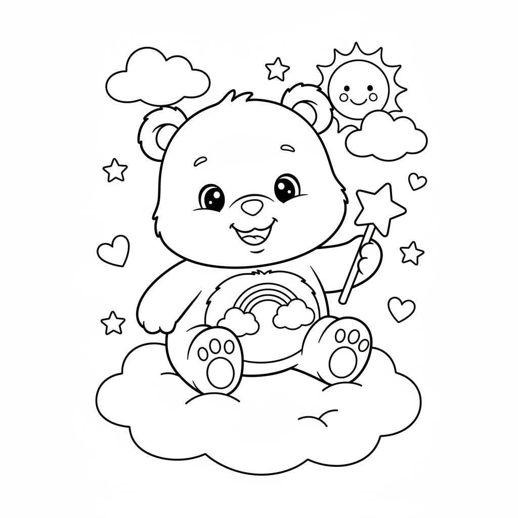 Coloriage coloriage bisounours