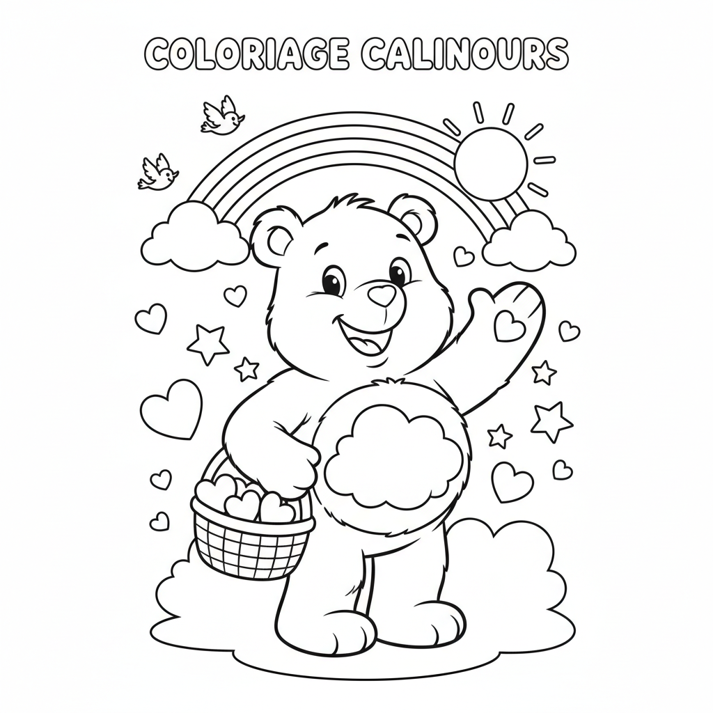 Coloriage coloriage bisounours 2