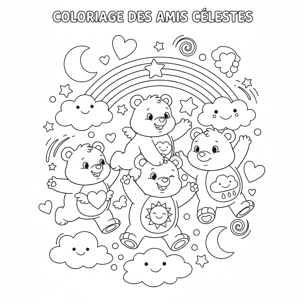 Coloriage coloriage bisounours 5