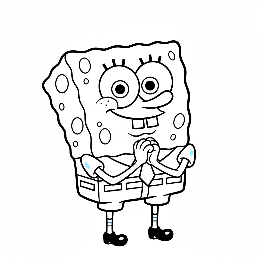 Coloriage coloriage bob l'éponge 4