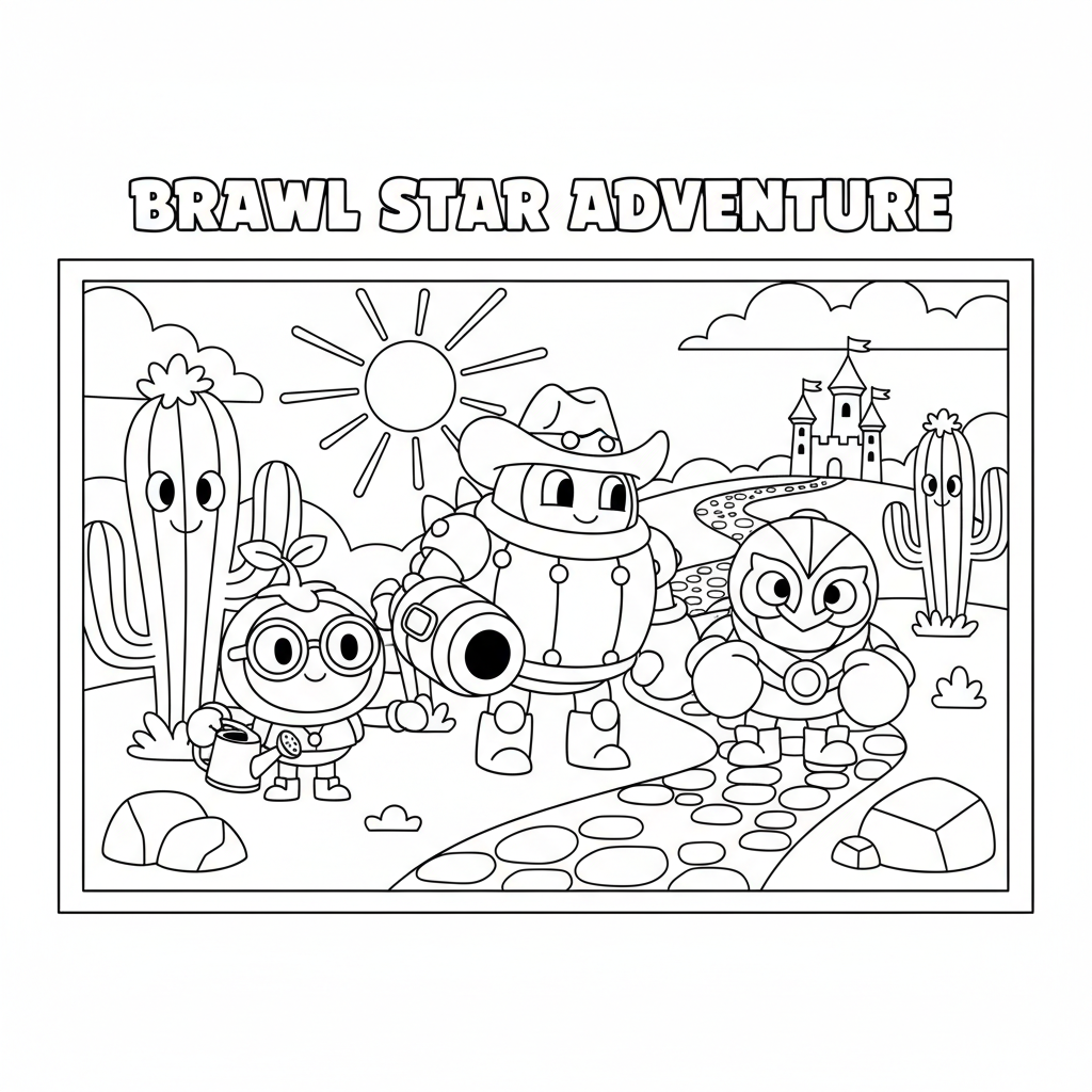 Coloriage coloriage brawl star 3