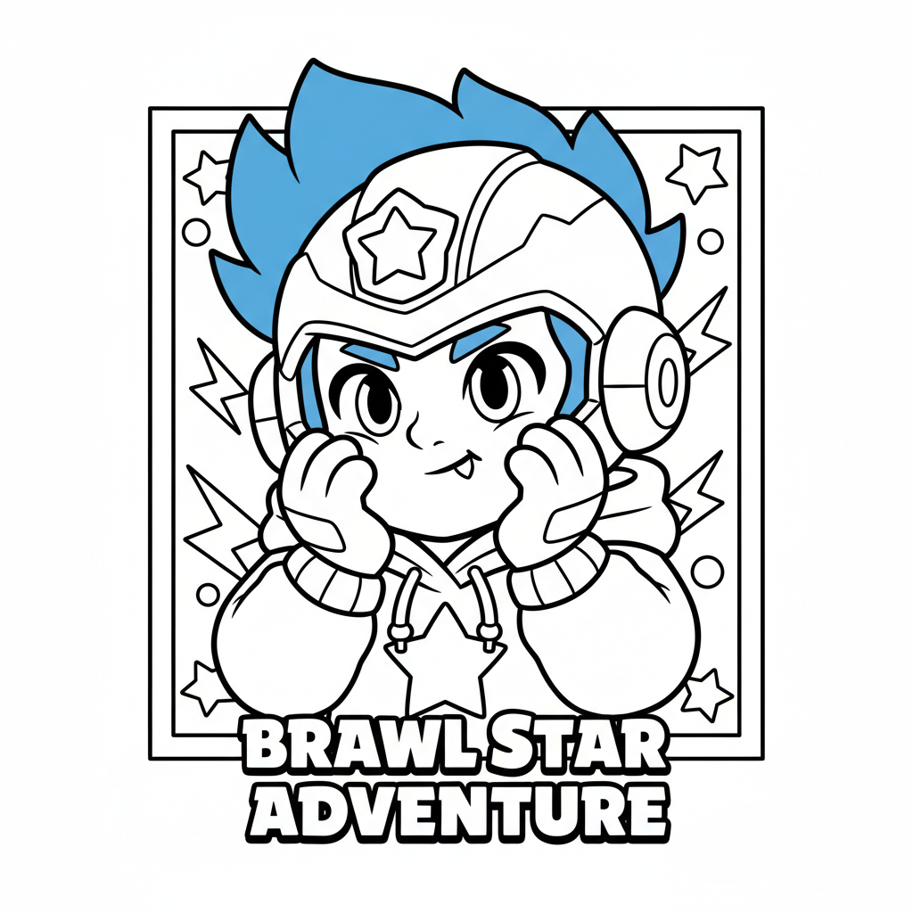 Coloriage coloriage brawl star 4