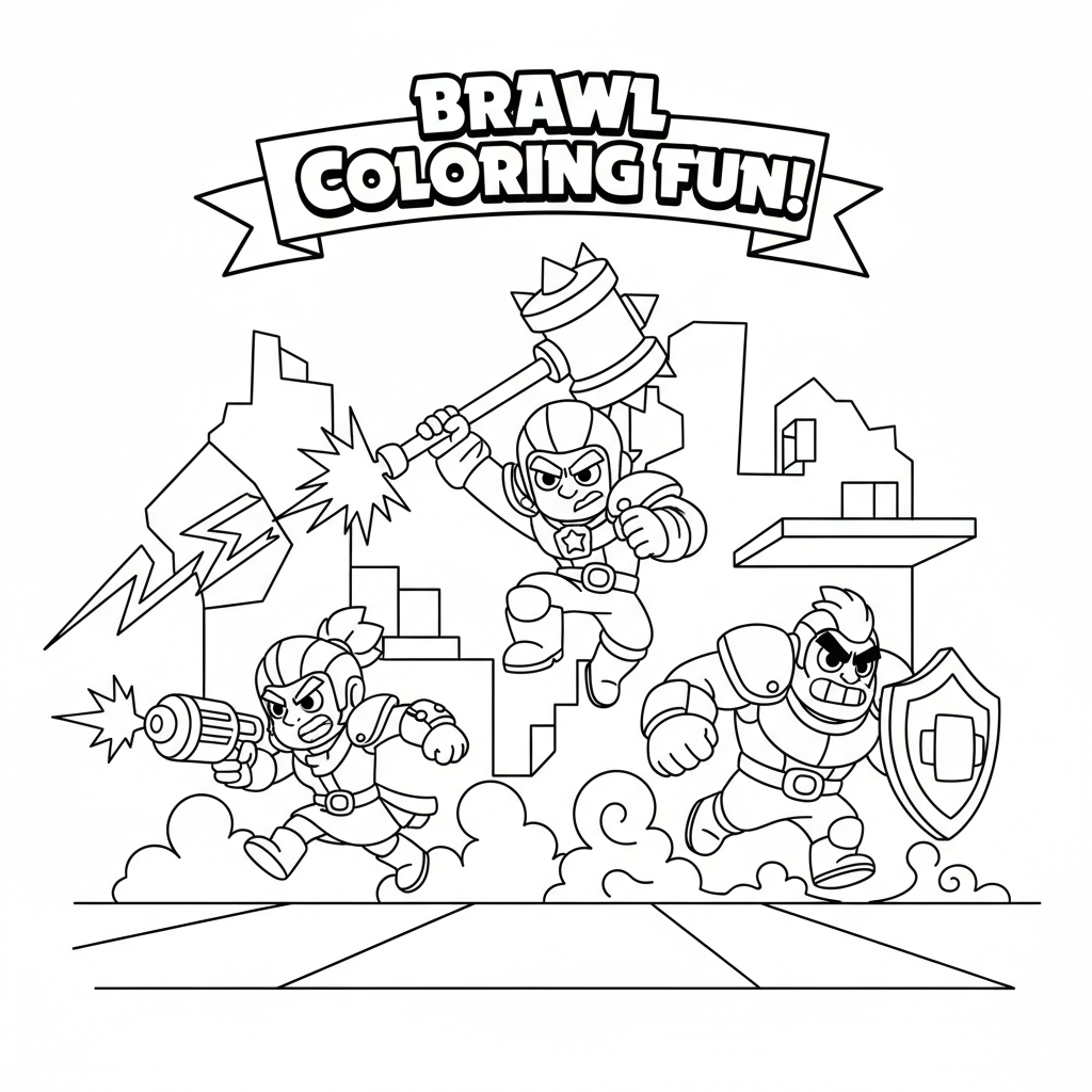 Coloriage coloriage brawl star 5