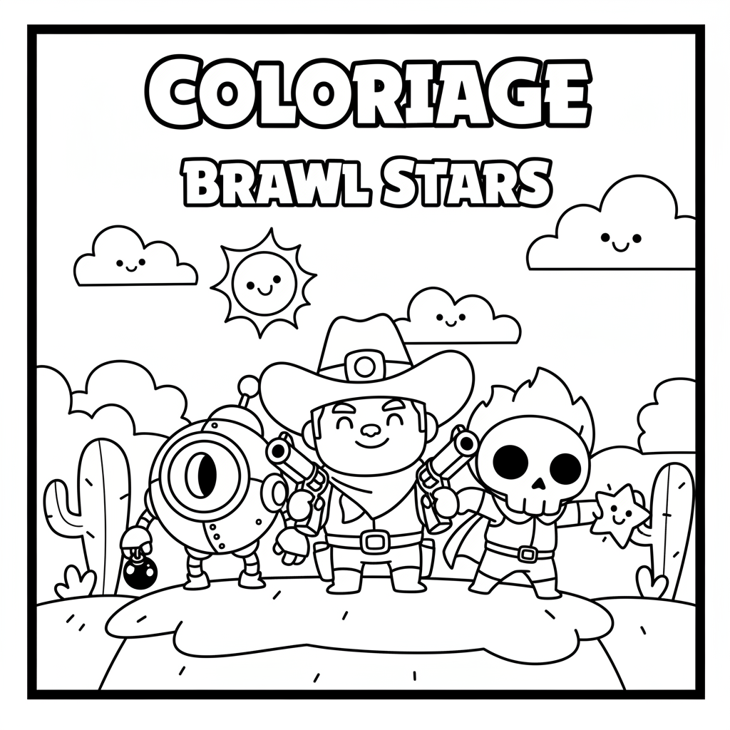 Dessins de Coloriage Brawl Stars à Imprimer Gratuitement