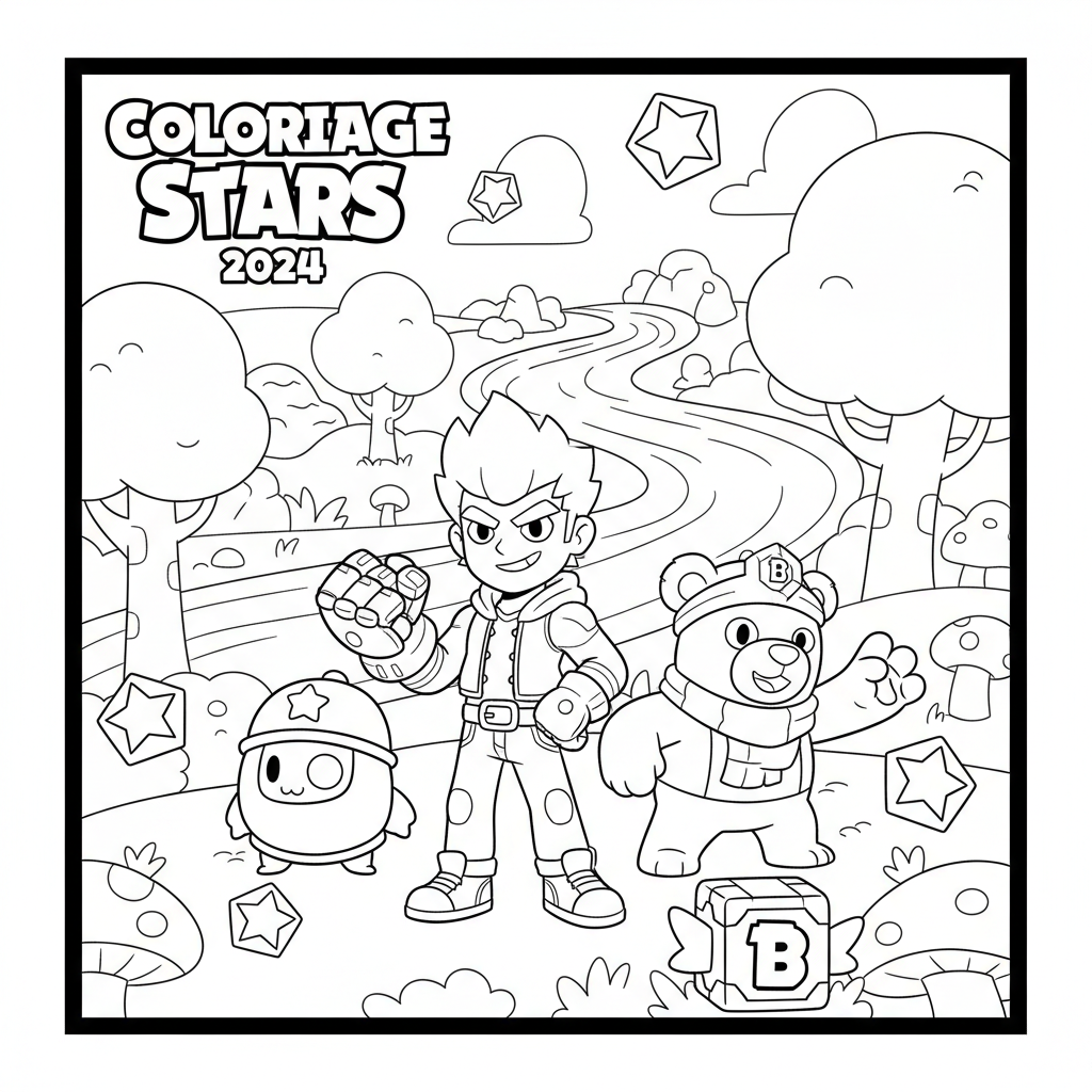 Coloriage coloriage brawl stars 2024 3