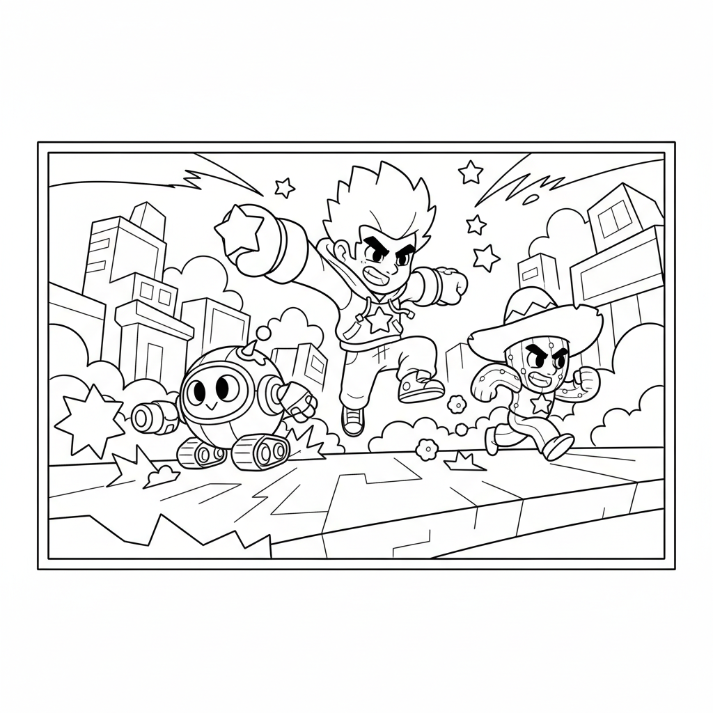 Coloriage coloriage brawl stars 5