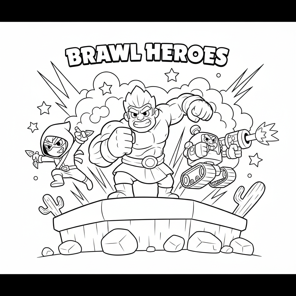 Coloriage coloriage brawl stars à imprimer 2