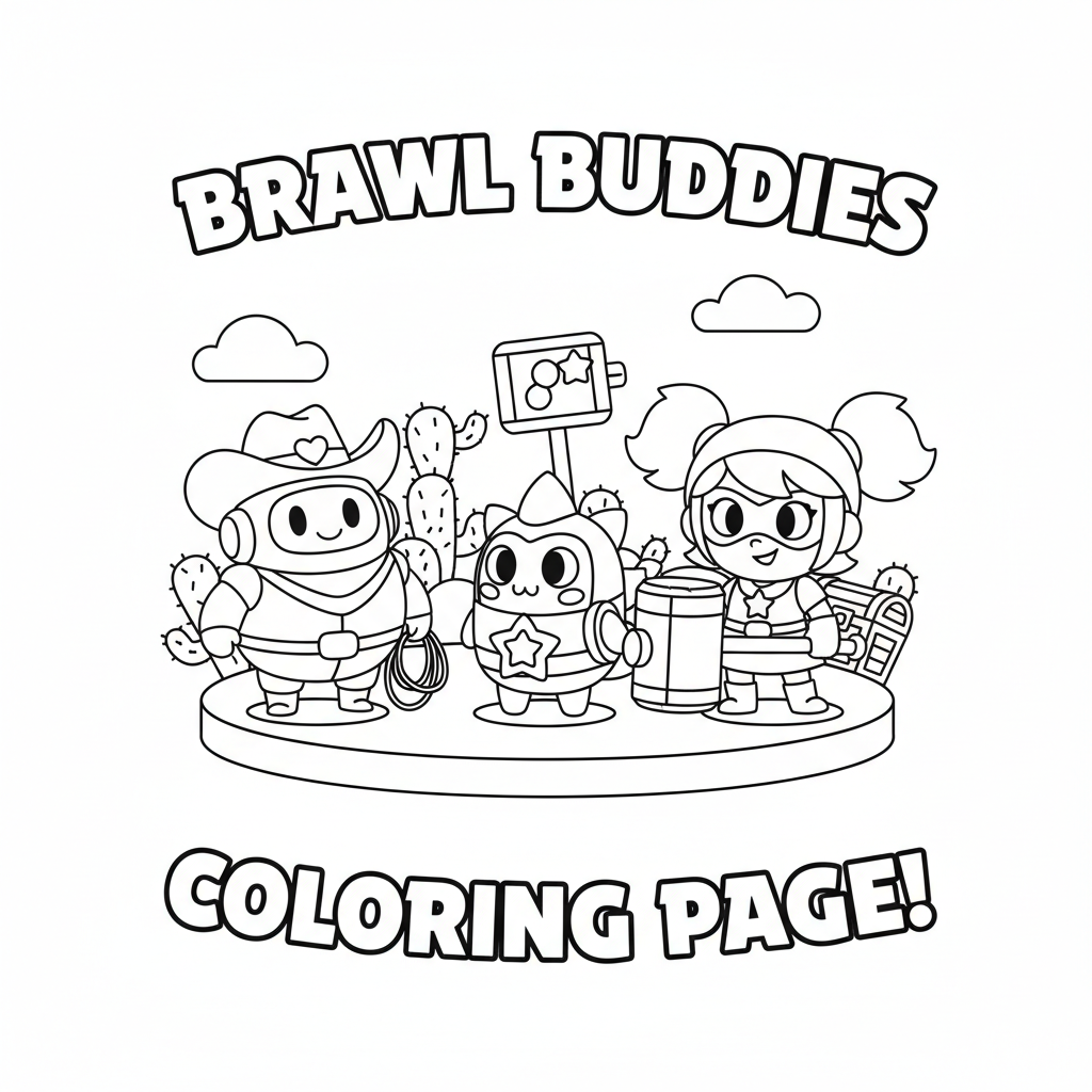 Coloriage coloriage brawl stars à imprimer gratuit
