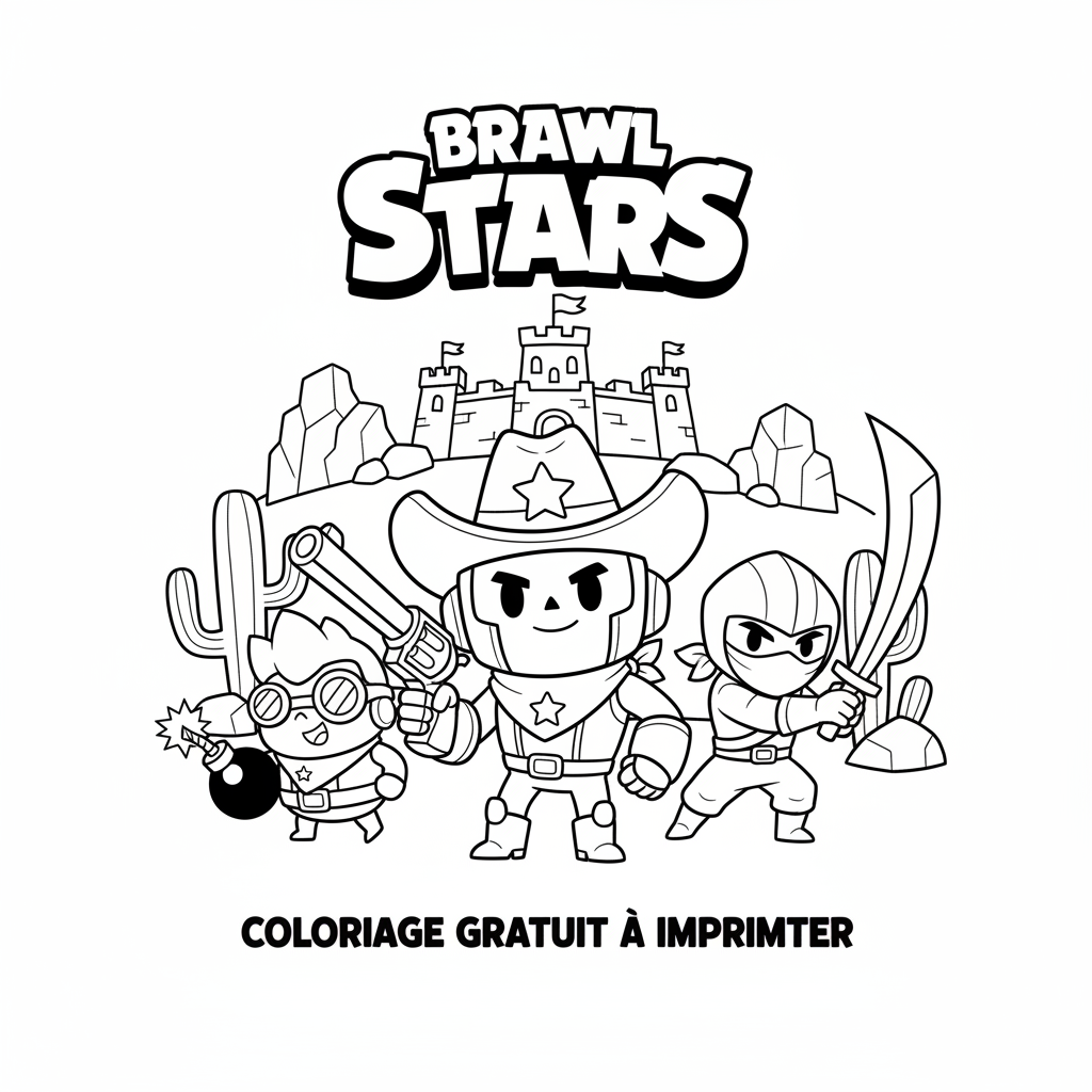 Coloriage coloriage brawl stars à imprimer gratuit 2