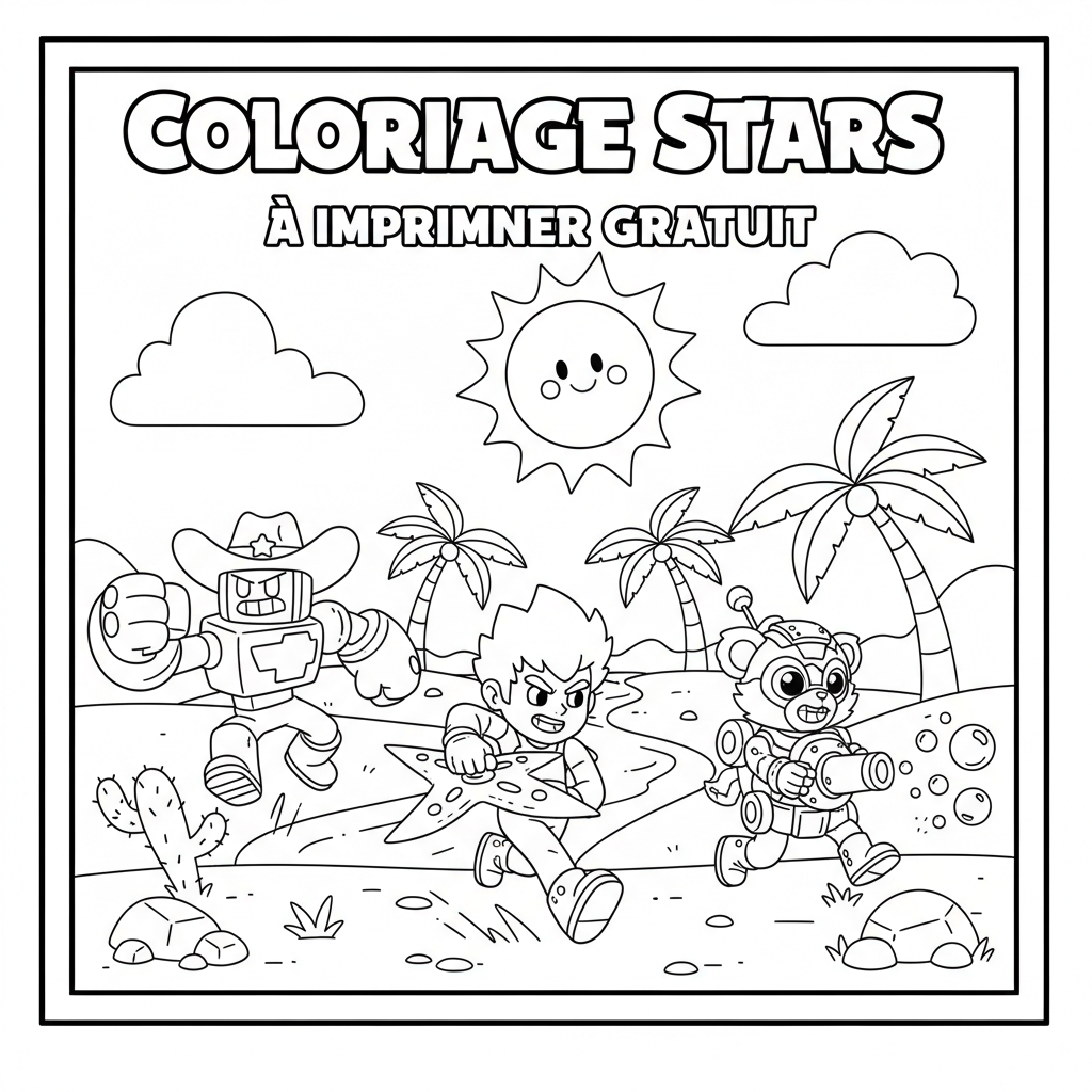 Coloriage coloriage brawl stars à imprimer gratuit 3