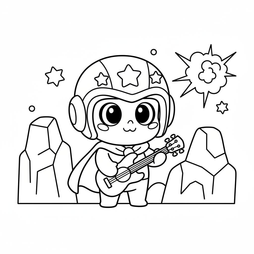 Coloriage Brawl Stars Billie à Imprimer et Colorier