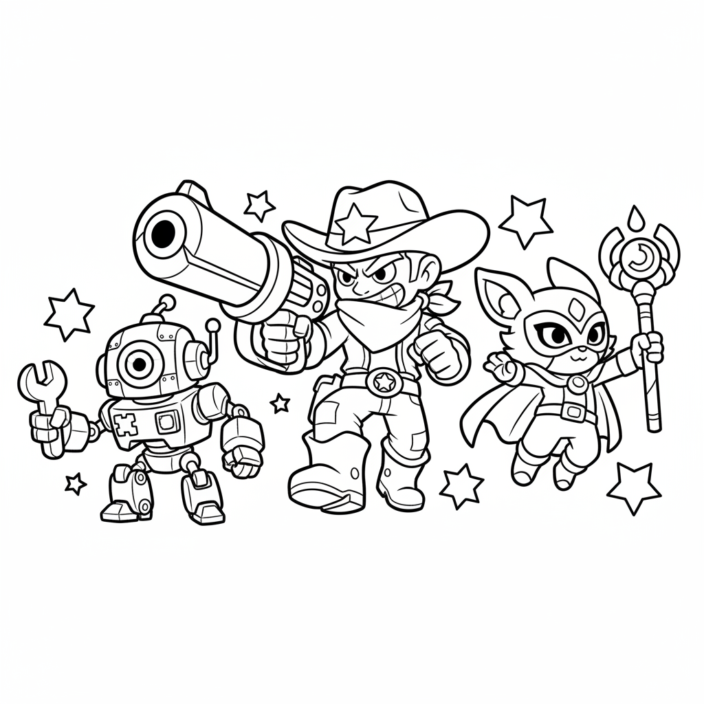 Coloriage coloriage brawl stars brawlers 2