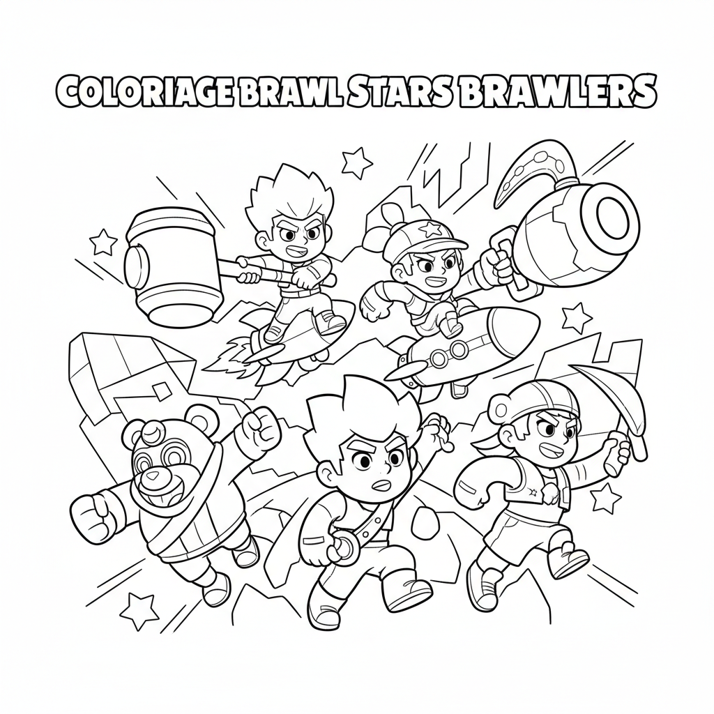 Coloriage coloriage brawl stars brawlers 5