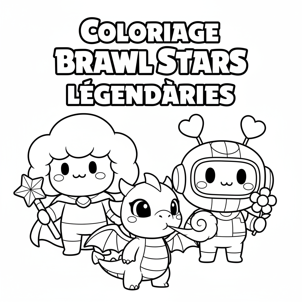 Coloriage coloriage brawl stars brawlers légendaire 4