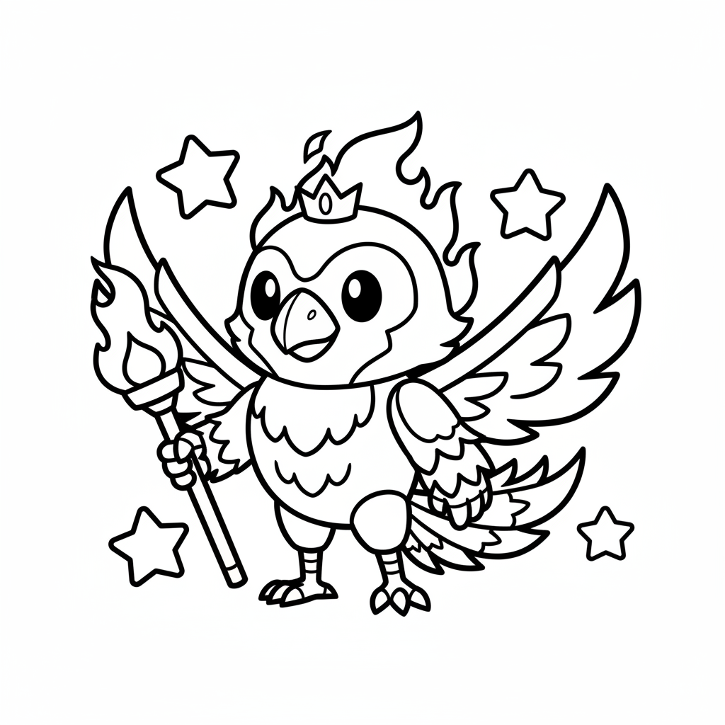 Coloriage coloriage brawl stars corbac phoenix
