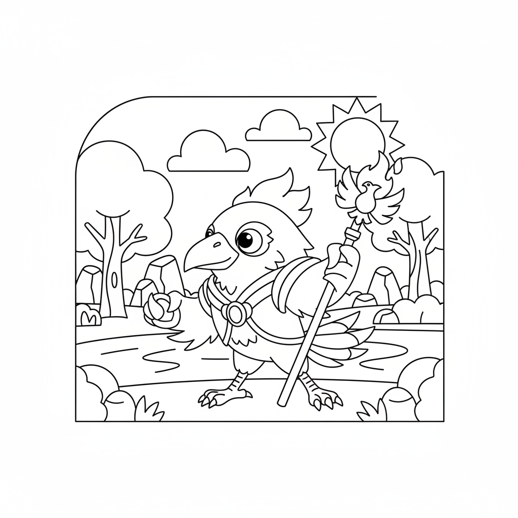 Coloriage coloriage brawl stars corbac phoenix 3