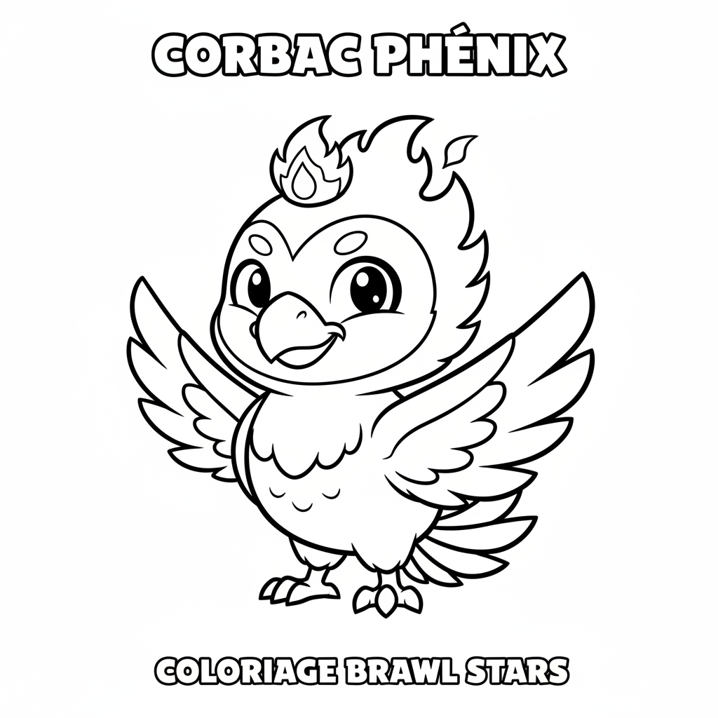 Coloriage coloriage brawl stars corbac phoenix 4