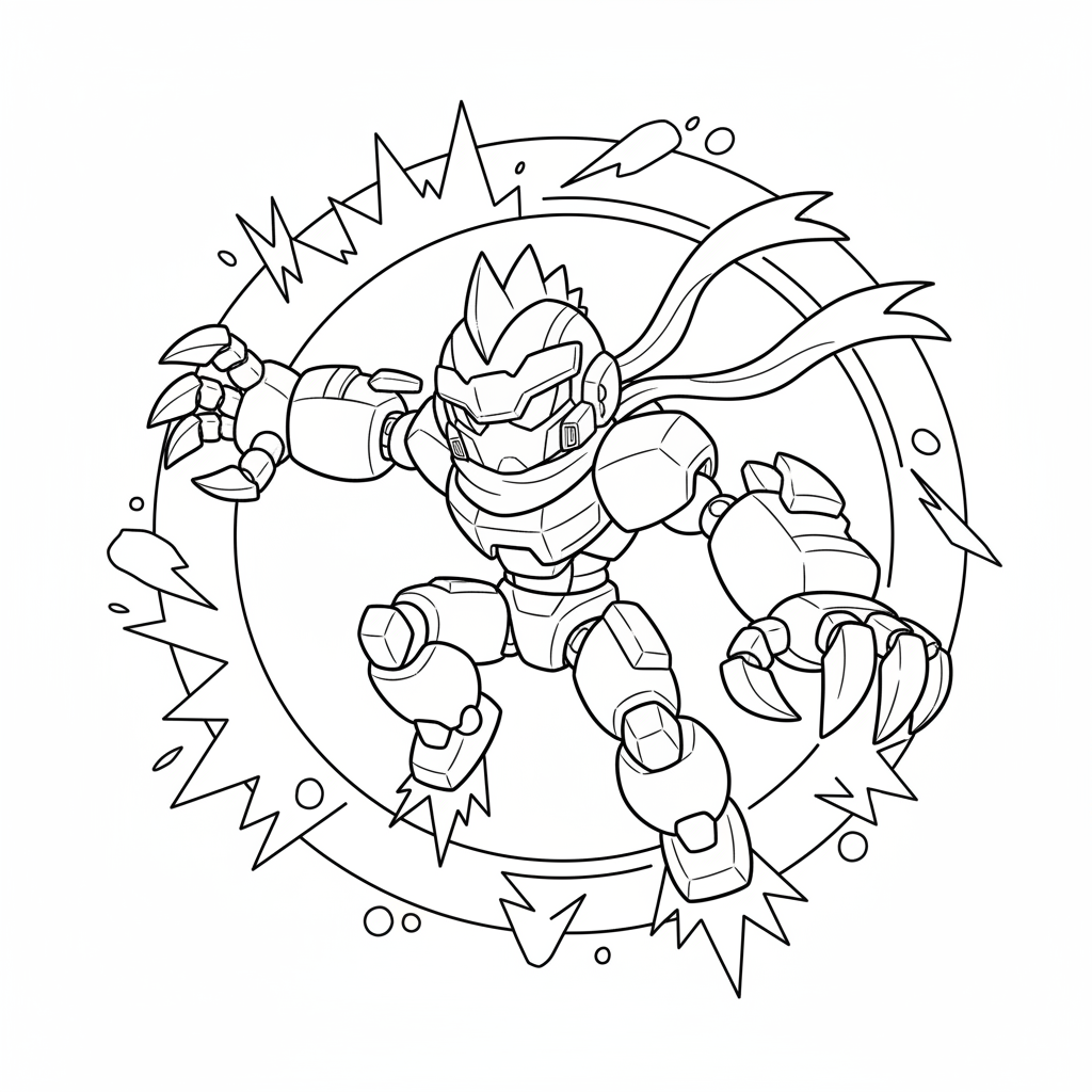 Coloriage coloriage brawl stars edgar mecha 5