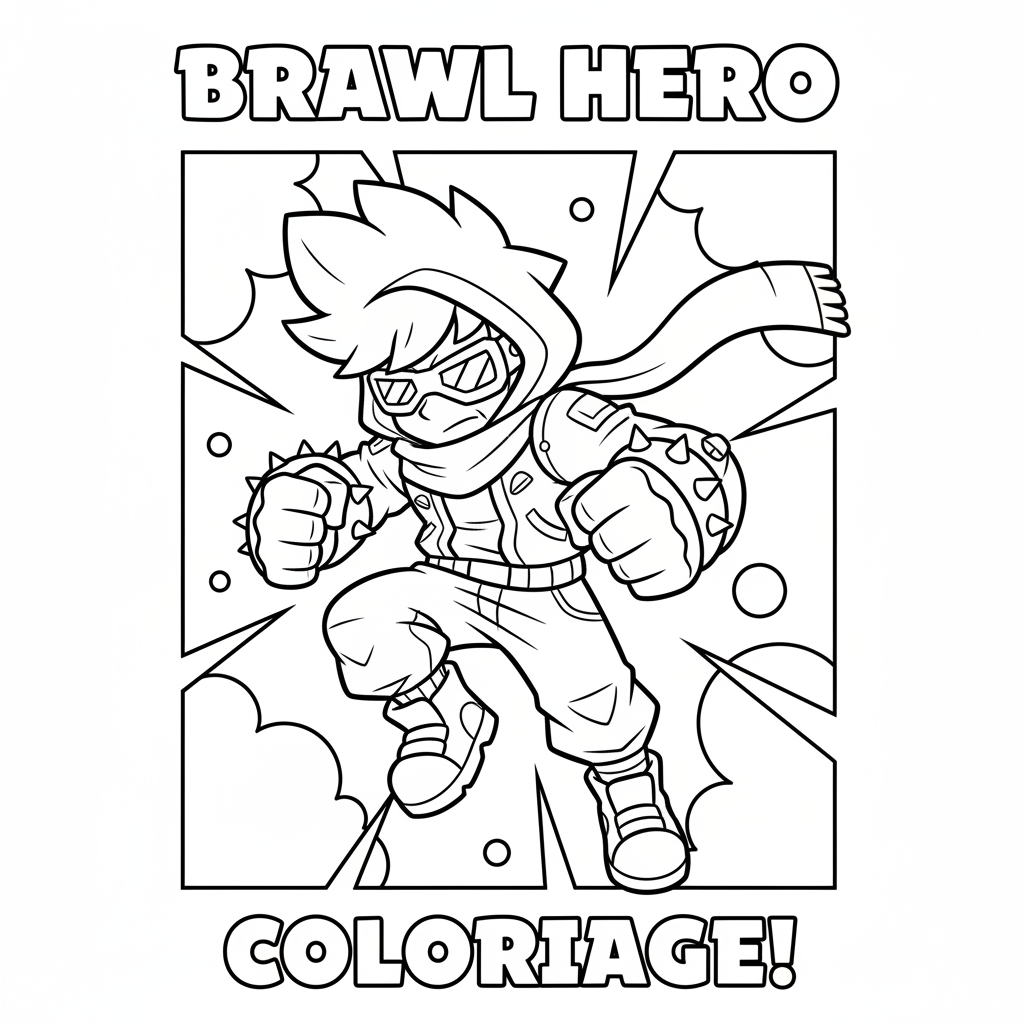 Coloriage coloriage brawl stars edgar skin 5