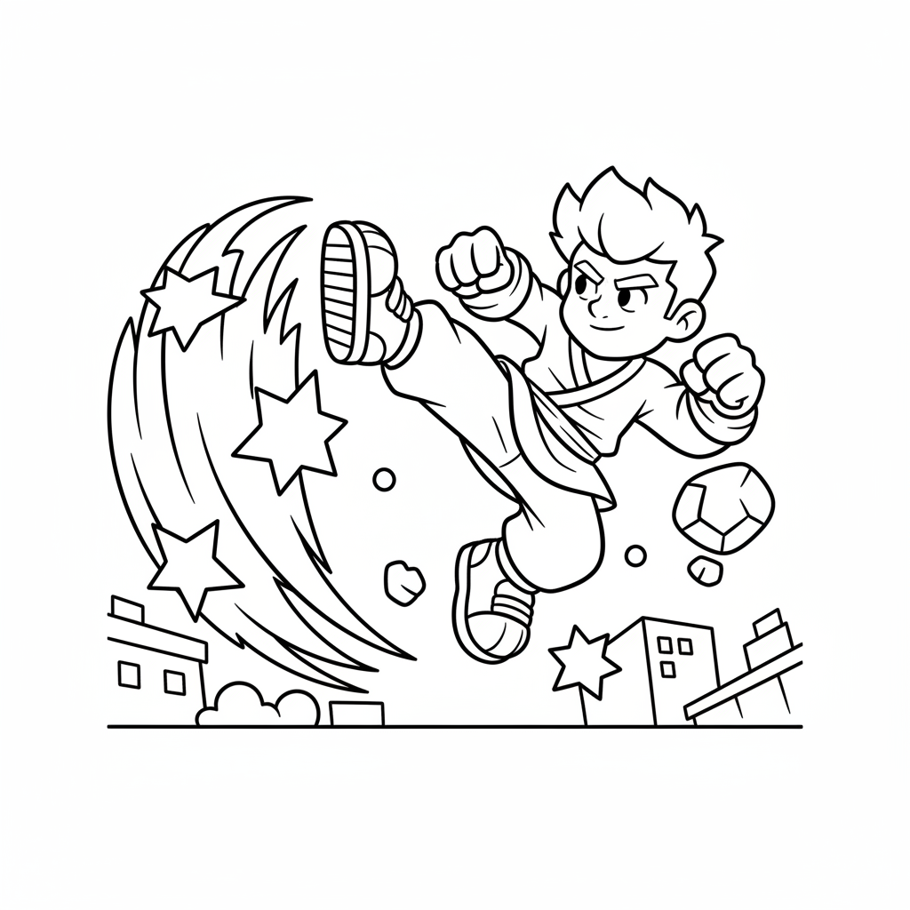 Coloriage coloriage brawl stars fang 5