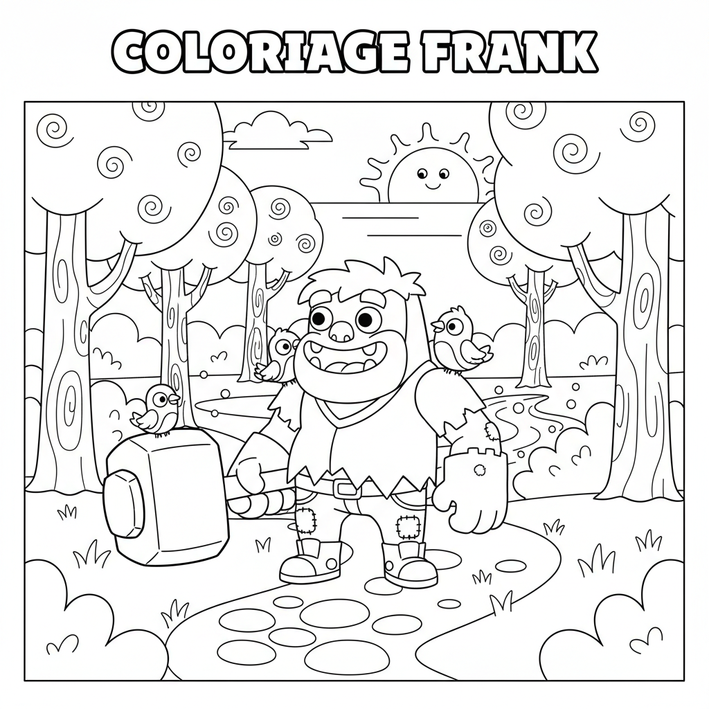Coloriage coloriage brawl stars frank 3