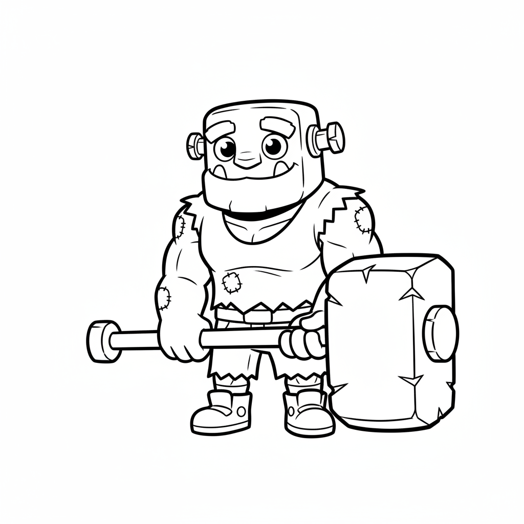 Coloriage coloriage brawl stars frank 4