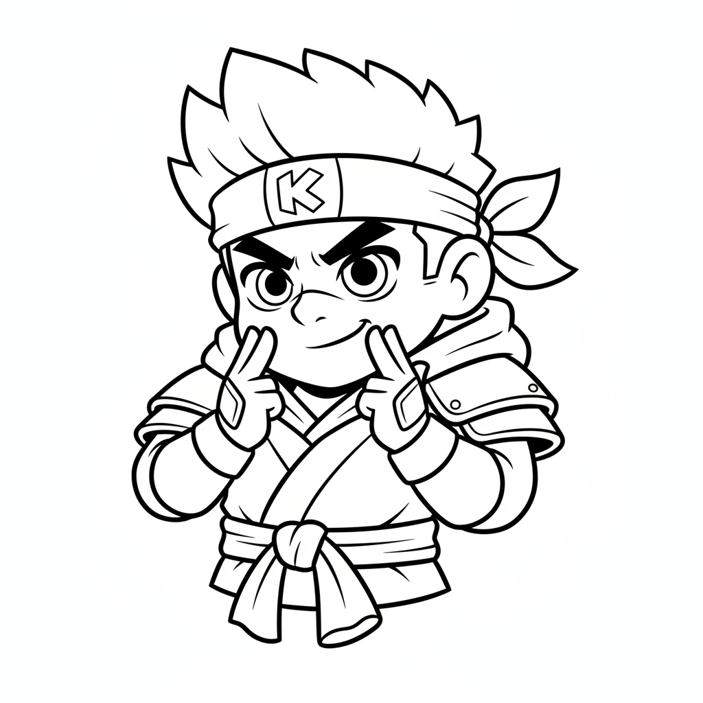 Coloriage coloriage brawl stars kenji 4