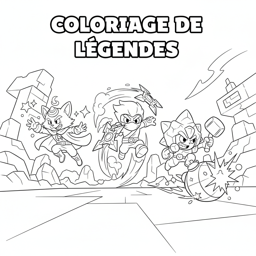 Coloriage coloriage brawl stars legendaire 5