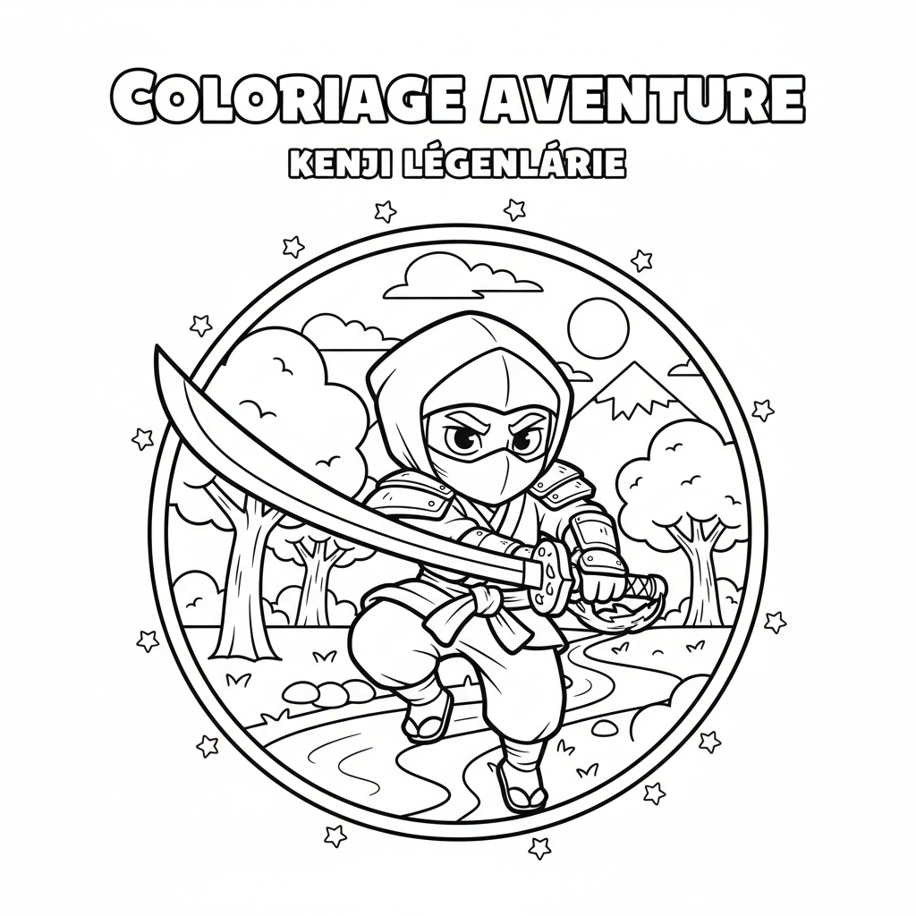 Coloriage coloriage brawl stars légendaire kenji 3