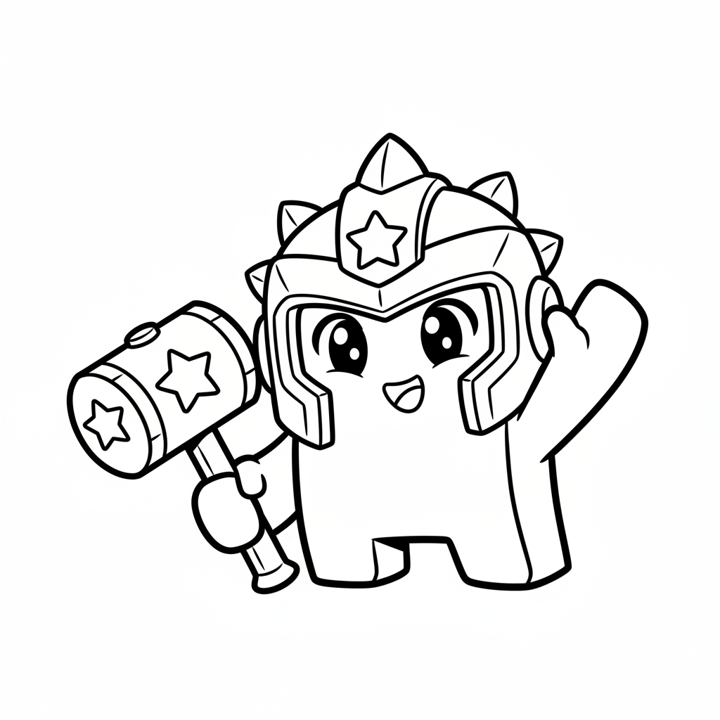 Coloriage coloriage brawl stars meeple 4