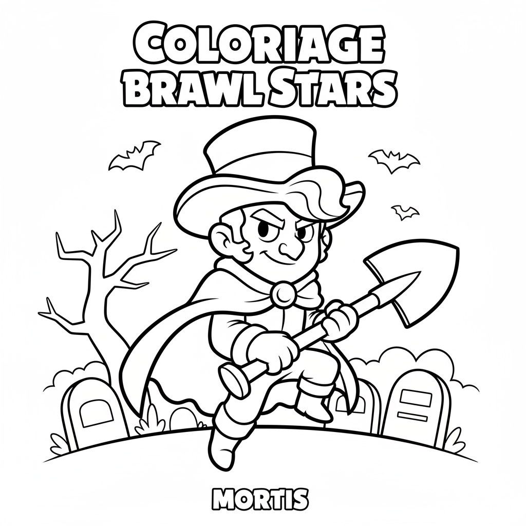 Coloriage coloriage brawl stars mortis 2