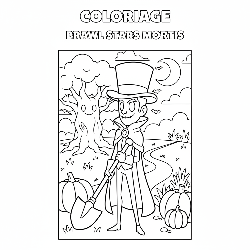 Coloriage coloriage brawl stars mortis 3