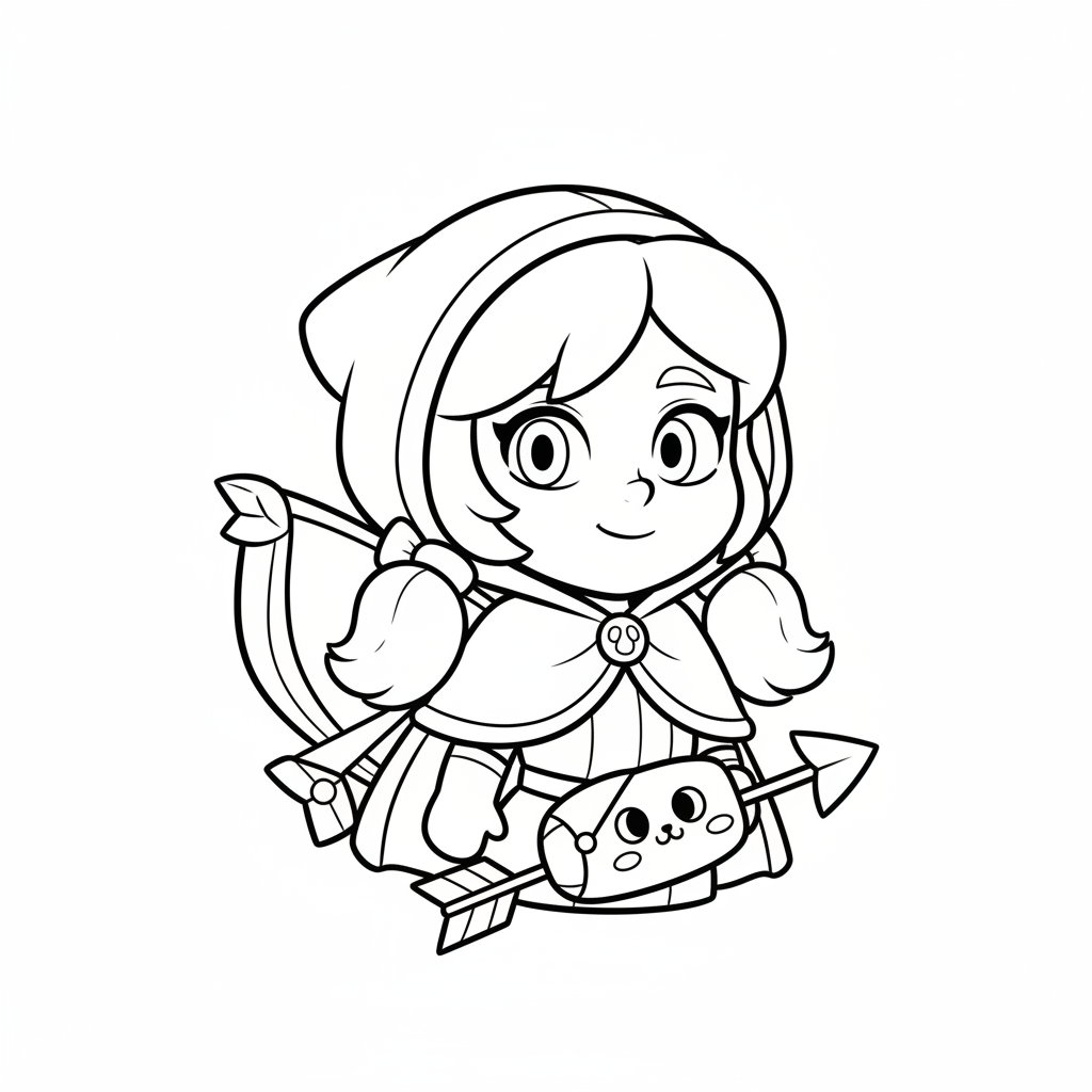 Coloriage coloriage brawl stars polly 4