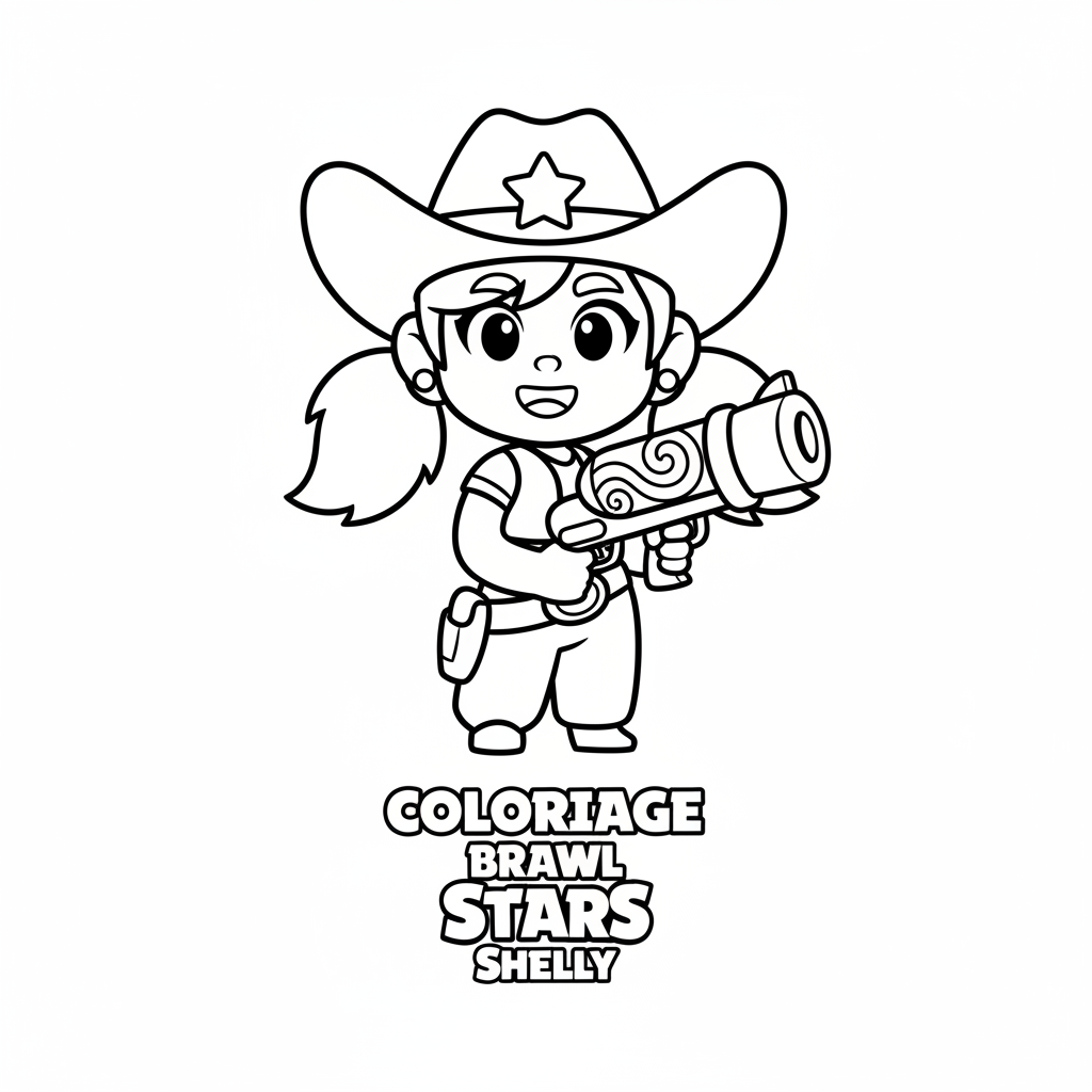 Coloriage coloriage brawl stars shelly