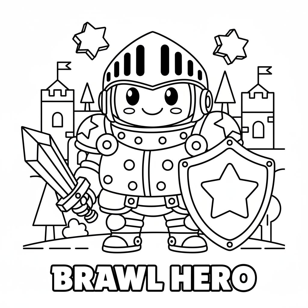 Coloriage coloriage brawl stars skin
