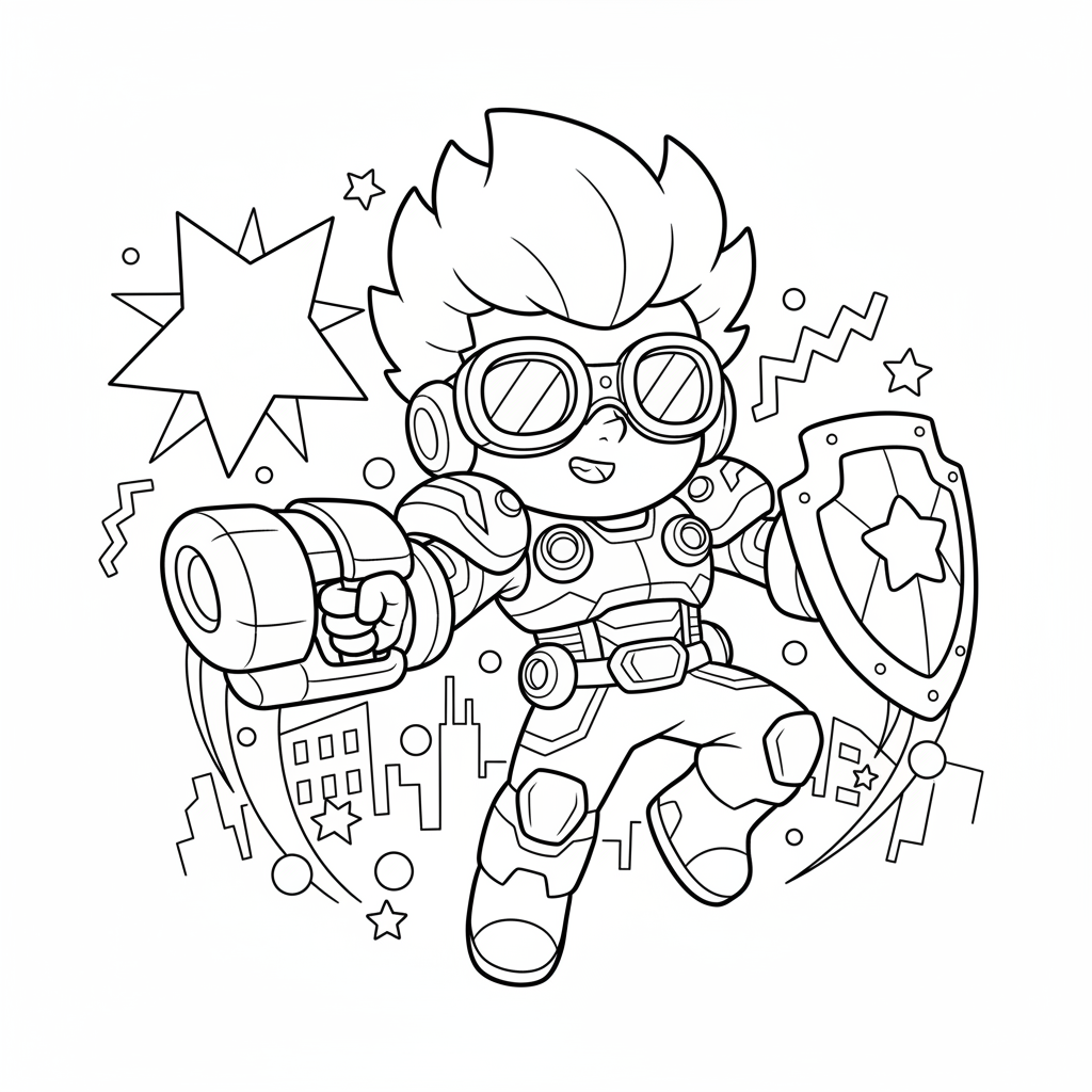 Coloriage coloriage brawl stars skin 2
