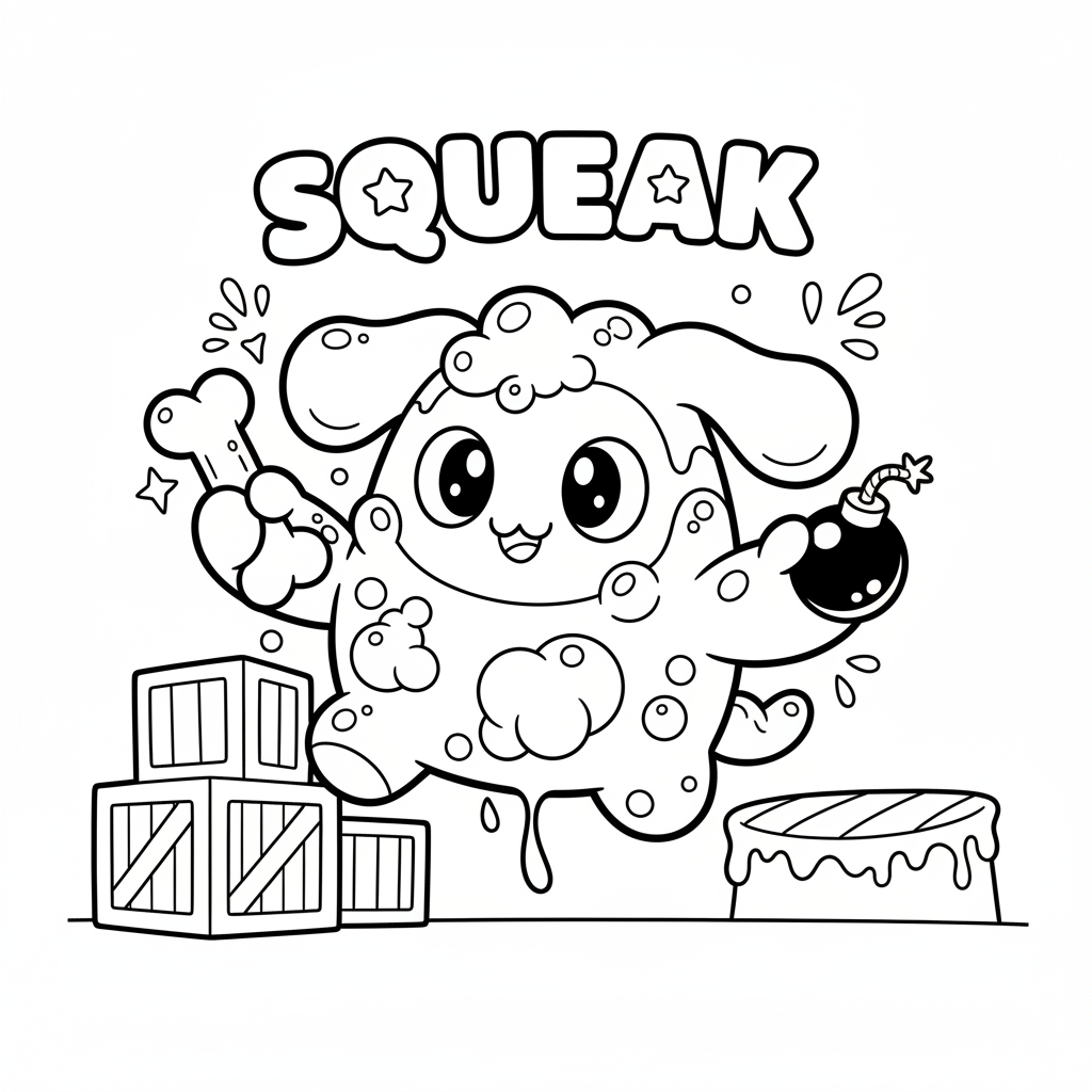 Coloriage coloriage brawl stars squeak 2