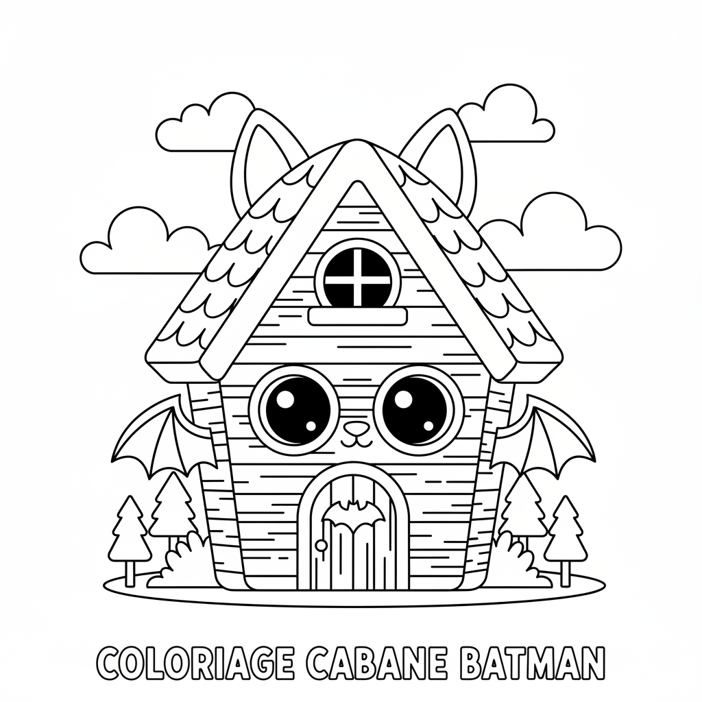 Coloriage coloriage cabane 4