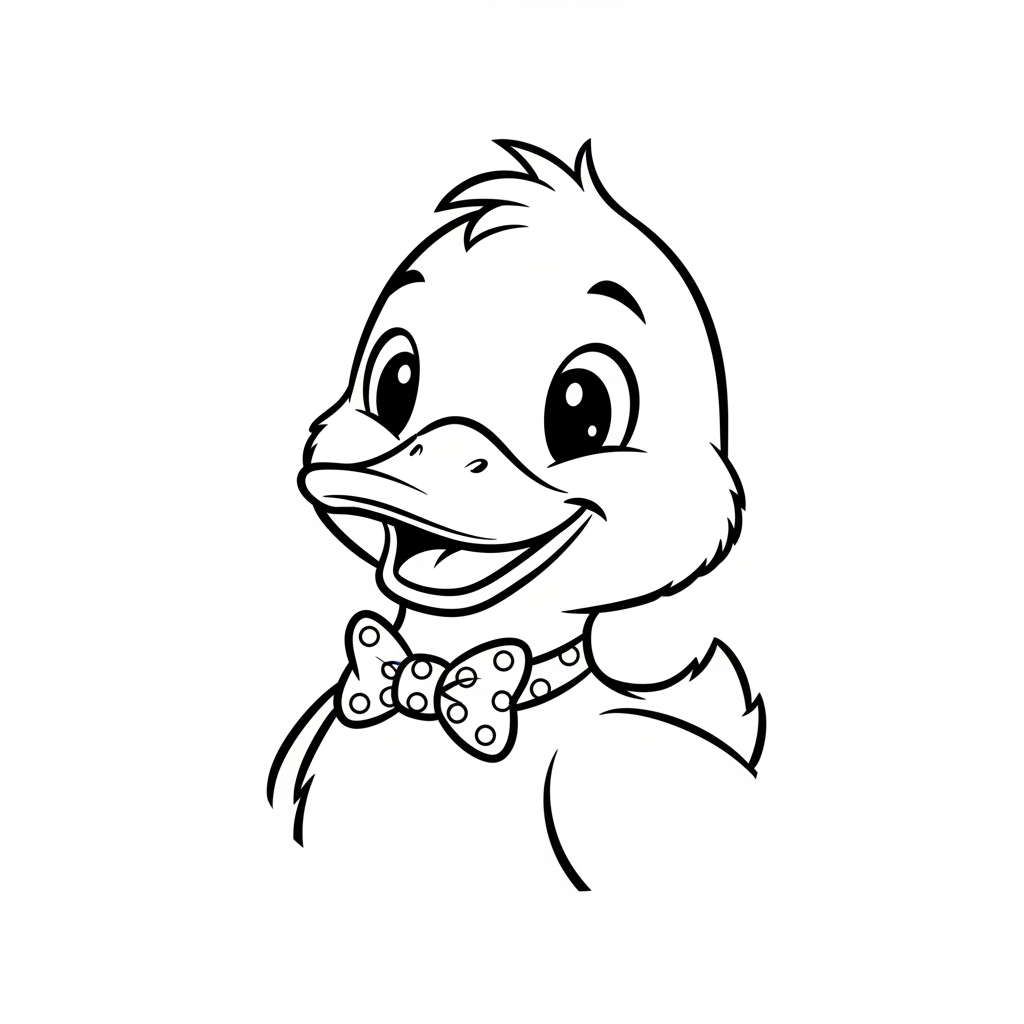 Coloriage coloriage canard 4