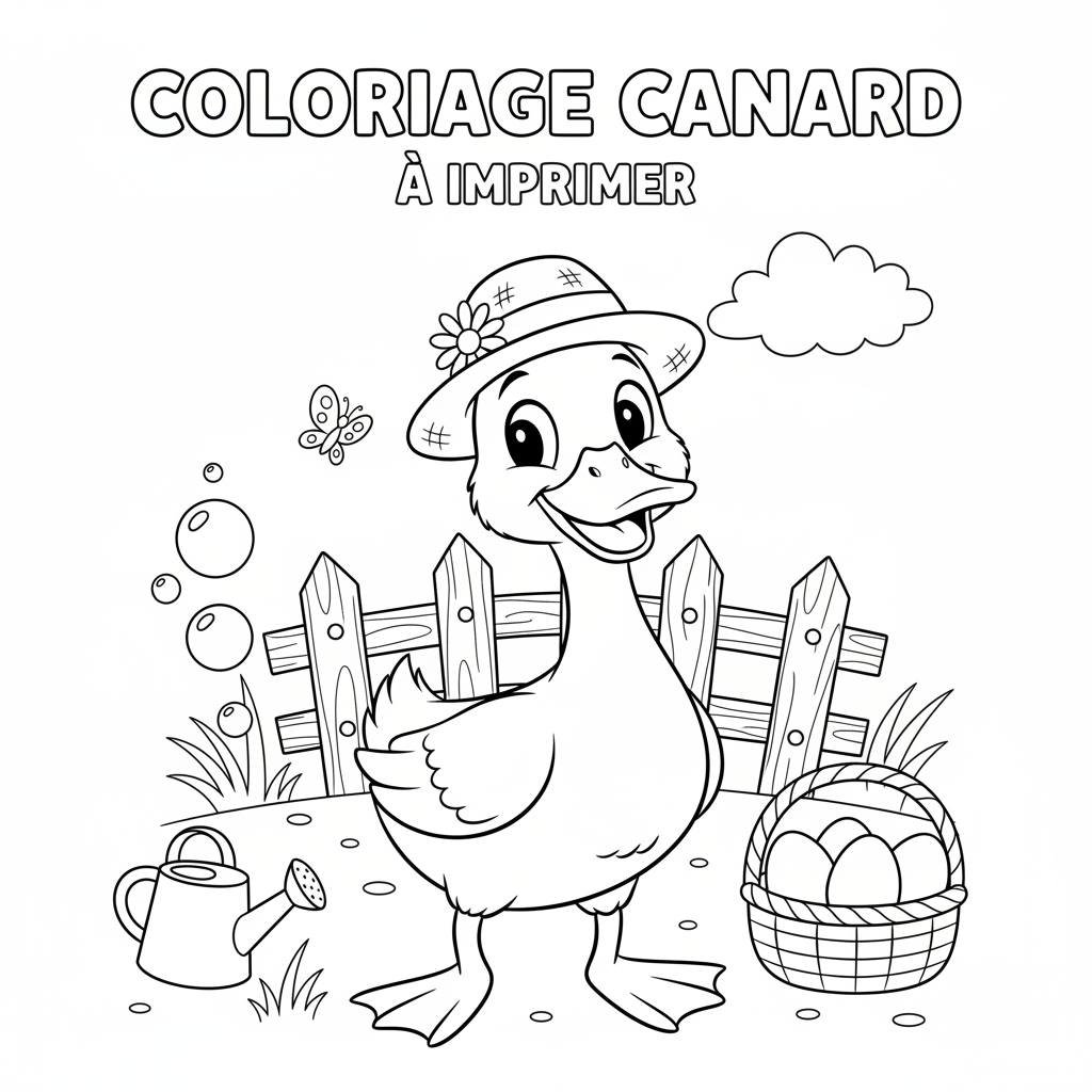 Coloriage coloriage canard à imprimer 2
