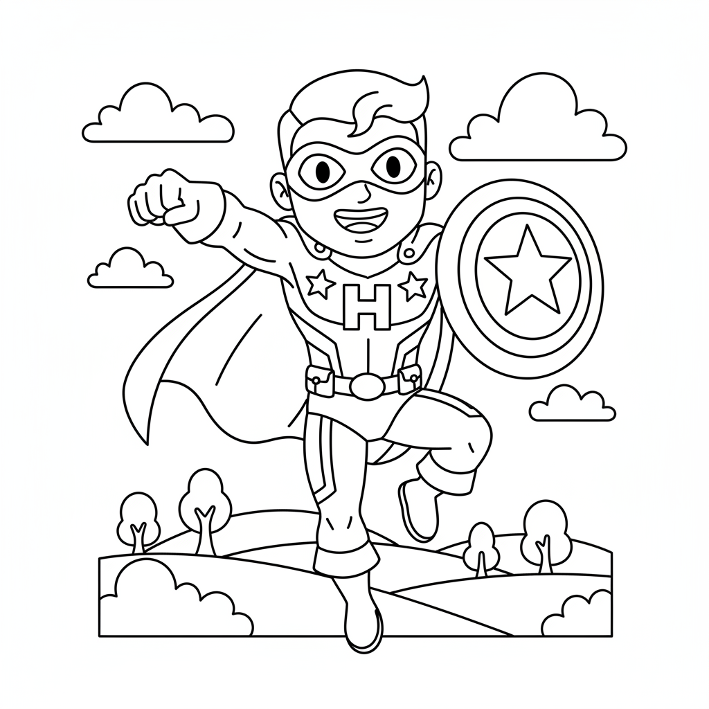 Coloriage coloriage captain america à imprimer 3
