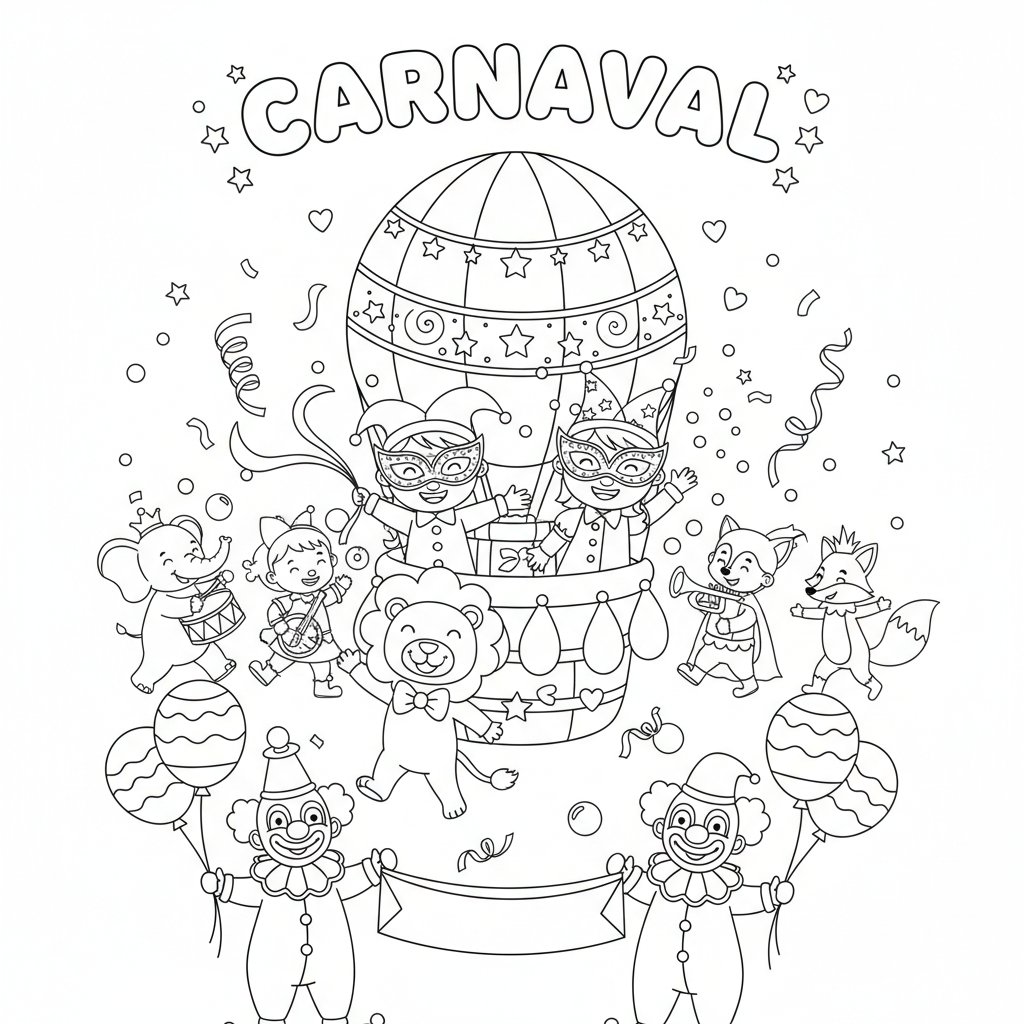 Coloriage coloriage carnaval 2