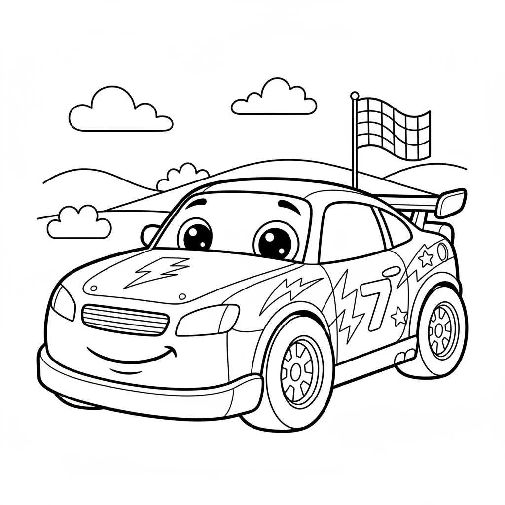 Coloriage coloriage cars 4