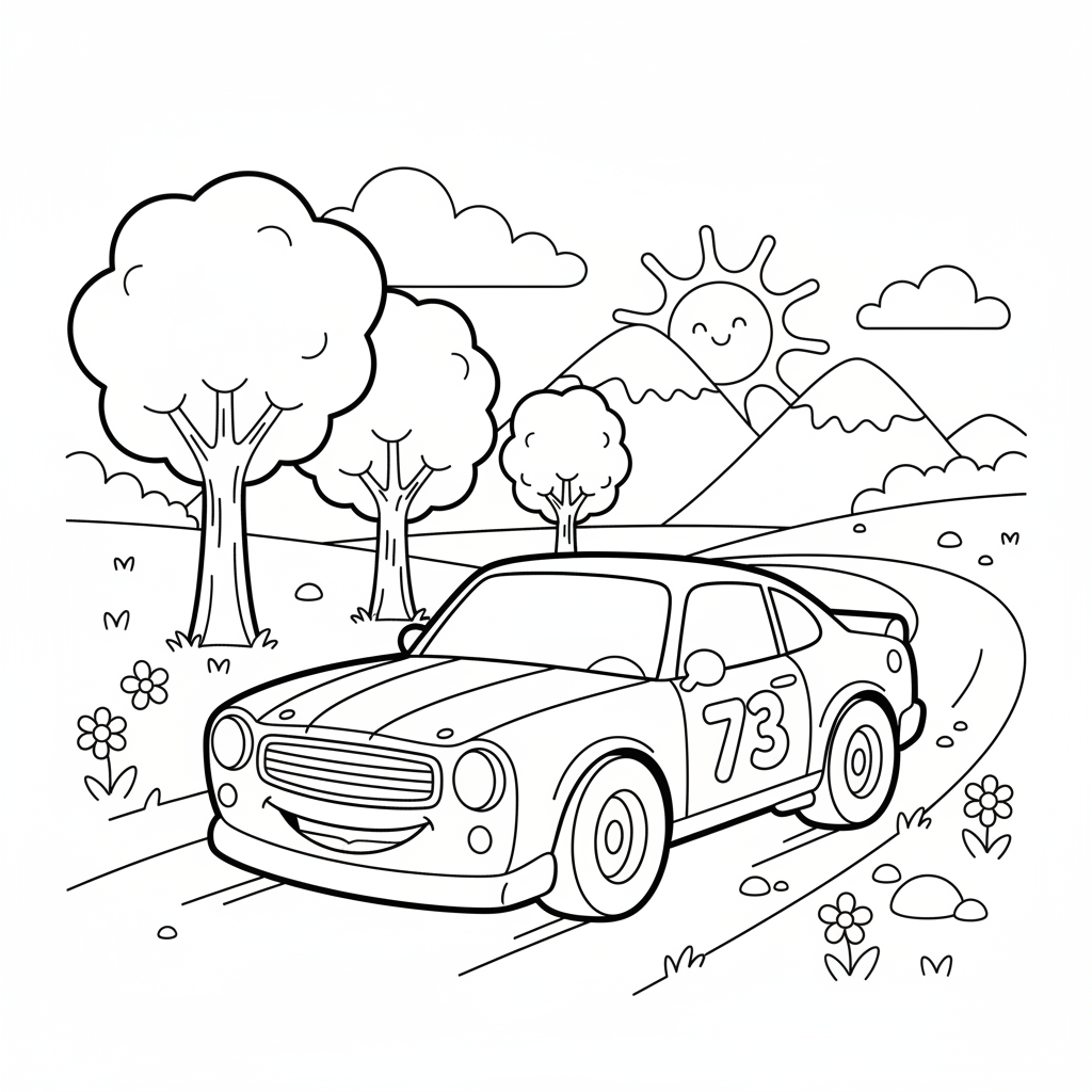 Coloriage coloriage cars à imprimer pdf 3
