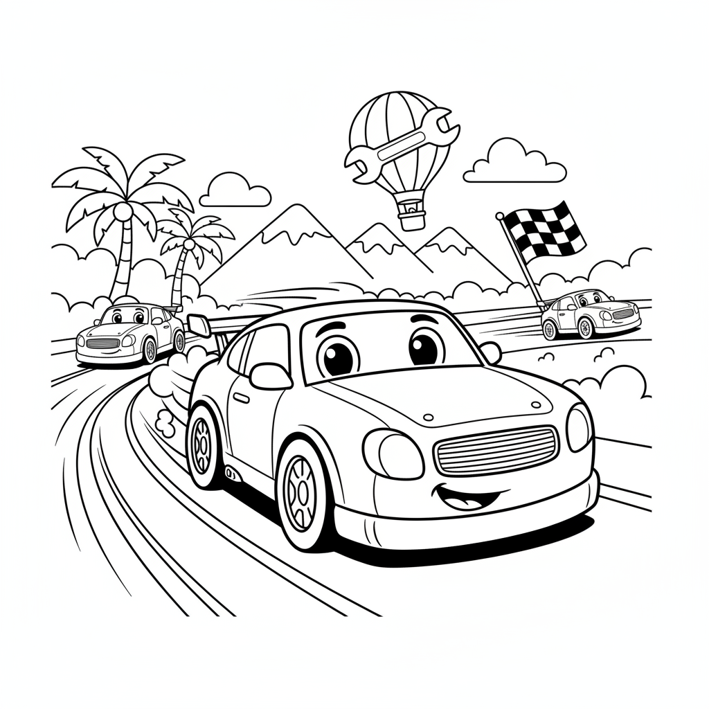 Coloriage coloriage cars à imprimer pdf 5